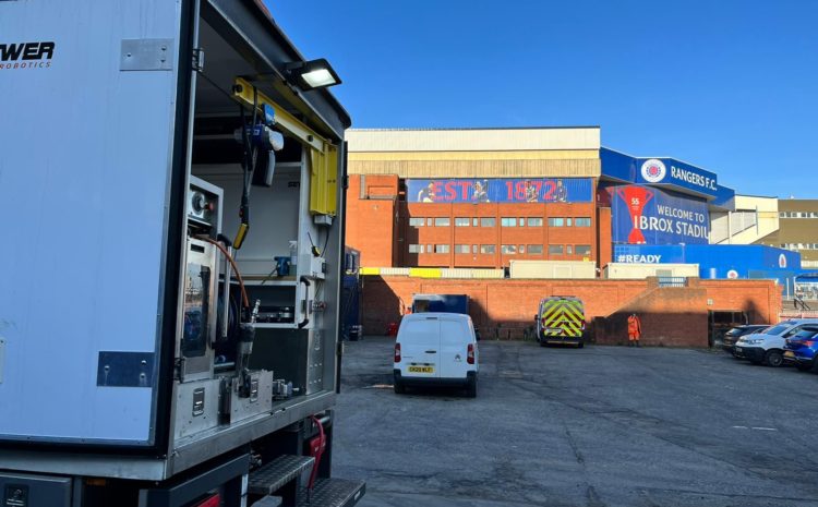 Concrete removal at the Ibrox Stadium