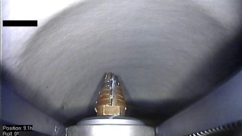 SEWER ROBOTICS - HA125 lateral reinstatement cutter robot in front of lateral dimple